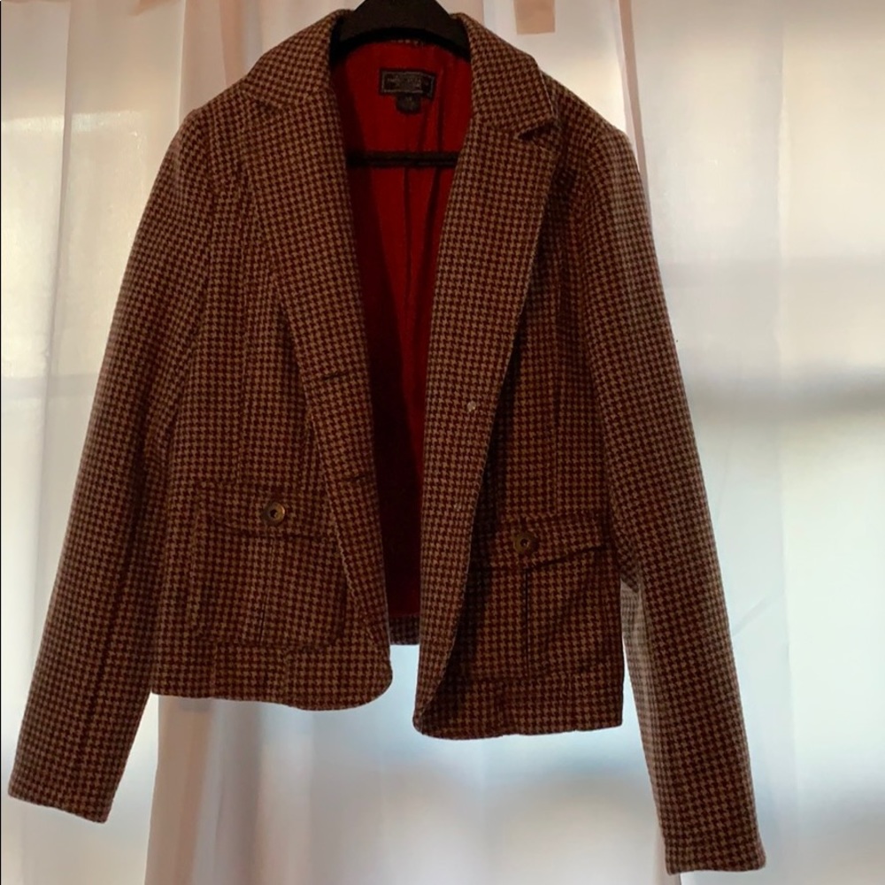 American eagle houndstooth blazer